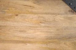 Miliboo Table De Bar / Bar-Table haute industrielle rectangulaire en bois manguier massif et métal L88 cm MADISON