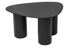 Miliboo Table Basse-Tables basses gigognes design en bois noir (lot de 2) FOLEEN