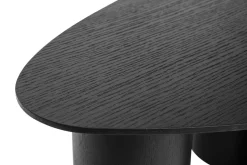 Miliboo Table Basse-Tables basses gigognes design en bois noir (lot de 2) FOLEEN