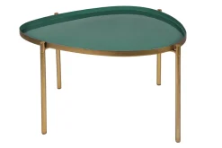 Miliboo Table Basse-Tables basses gigognes laquées vert-cyan et vert (lot de 3) ZURIA
