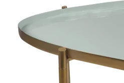 Miliboo Table Basse-Tables basses gigognes laquées vert-cyan et vert (lot de 3) ZURIA