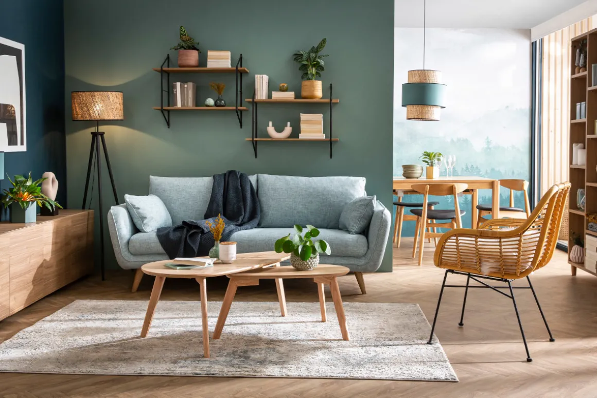 Miliboo Table Basse-Tables basses gigognes scandinaves bois clair chêne (lot de 2) ARTIK