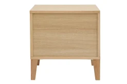 Miliboo Table De Chevet-Tables de chevet avec rangements 2 tiroirs scandinave bois clair chêne L50 cm (lot de 2) FREDDY