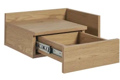 Miliboo Table De Chevet-Tables de chevet murales finition bois clair chêne avec tiroir L40 cm (lot de 2) NASTY
