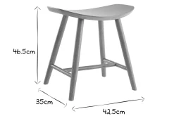 Miliboo Chaise Design|Chaise En Bois-Tabouret bas bois clair H46.5 DEMORY