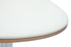 Miliboo Tabouret De Bar-Tabouret de bar ajustable design blanc et bois clair BECK