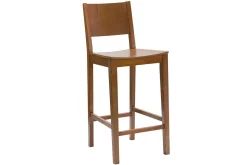 Miliboo Tabouret De Bar-Tabouret de bar bois foncé noyer H65 cm MELVIL
