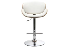 Miliboo Tabouret De Bar-Tabouret de bar design blanc et bois clair WALNUT