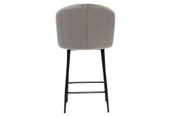 Miliboo Tabouret De Bar-Tabouret de bar design en velours taupe H68 cm VANITY