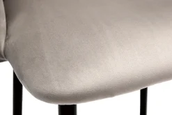 Miliboo Tabouret De Bar-Tabouret de bar design en velours taupe H68 cm VANITY