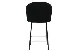 Miliboo Tabouret De Bar-Tabouret de bar design en velours noir H68 cm VANITY