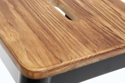 Miliboo Tabouret De Bar-Tabouret de bar design noir et bois H75 cm NICK