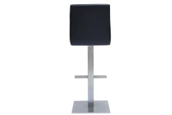 Miliboo Tabouret De Bar-Tabouret de bar design noir et inox brossé NENY
