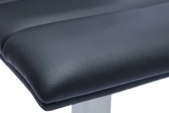 Miliboo Tabouret De Bar-Tabouret de bar design noir et inox brossé NENY