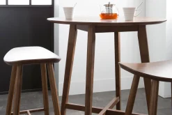 Miliboo Tabouret De Bar-Tabouret de bar design noyer H72 cm DEMORY