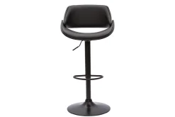 Miliboo Tabouret De Bar-Tabouret de bar design noir réglable pivotant 360° CLASH