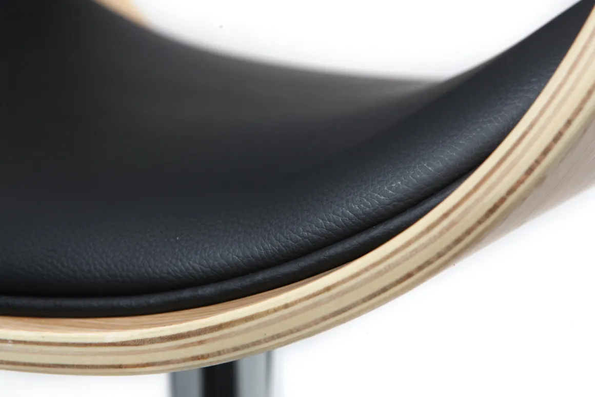 Miliboo Tabouret De Bar-Tabouret de bar design réglable noir et bois clair BENT