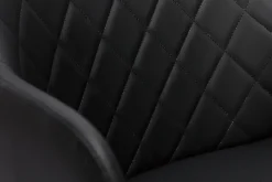 Miliboo Tabouret De Bar-Tabouret de bar design réglable pivotant 360° noir et bois foncé LUCIEN