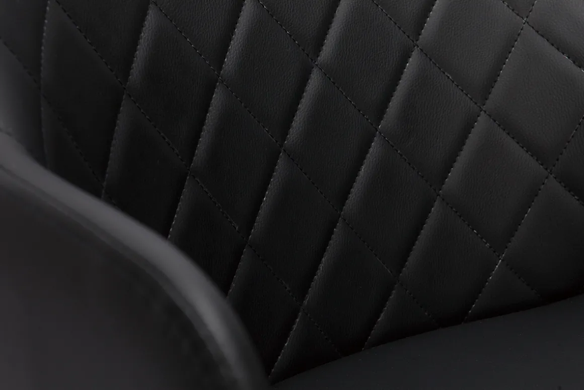 Miliboo Tabouret De Bar-Tabouret de bar design réglable pivotant 360° noir et bois foncé LUCIEN