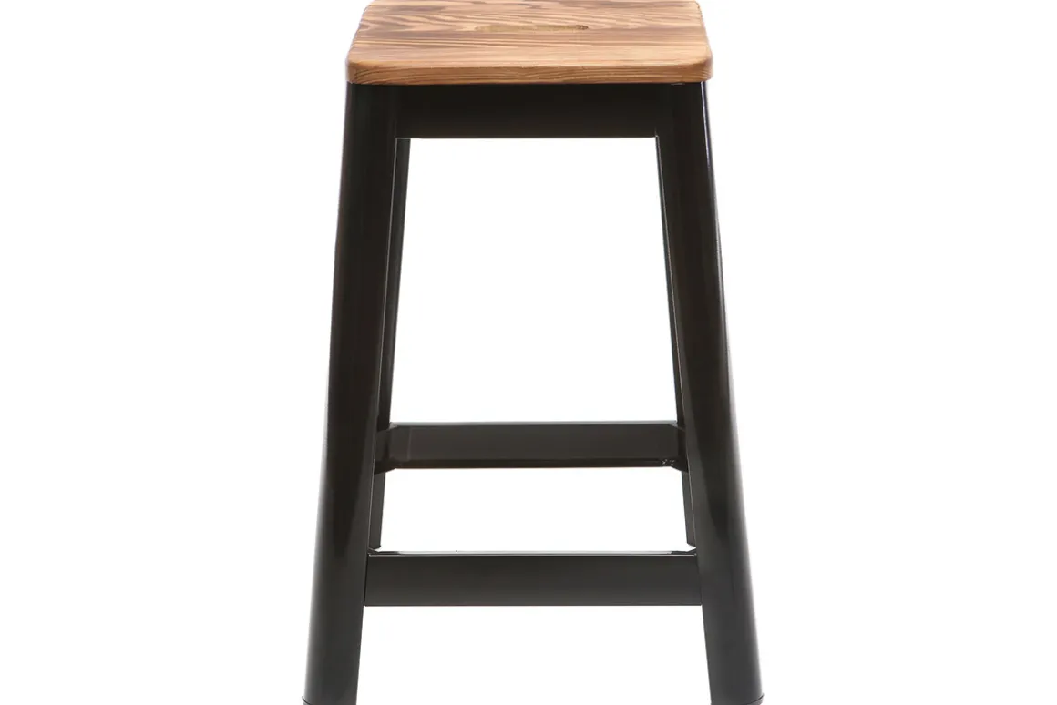 Miliboo Tabouret De Bar-Tabouret de bar industriel noir 65 cm NICK