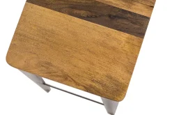 Miliboo Tabouret De Bar-Tabouret de bar industriel acier et bois manguier massif H75 cm MADISON