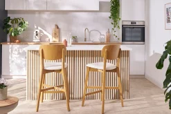 Miliboo Tabouret De Bar-Tabouret de bar noir H65 cm LUCIA