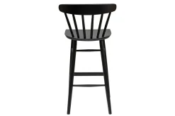 Miliboo Tabouret De Bar-Tabouret de bar vintage à barreaux noir mat H65 cm DARIA