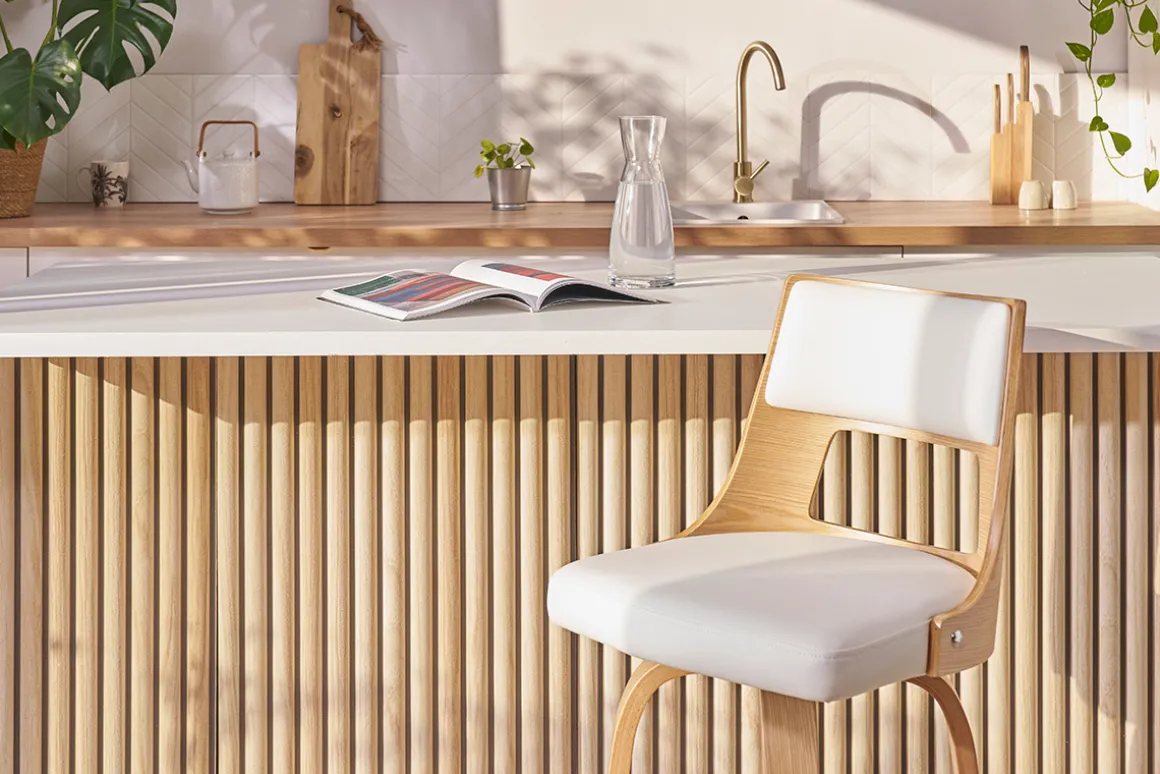 Miliboo Tabouret De Bar-Tabouret de bar vintage pivotant noir et bois foncé GARBO