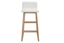 Miliboo Tabouret De Bar-Tabourets de bar bois clair et blanc 65 cm (lot de 2) OSAKA