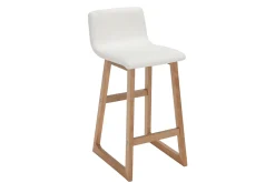 Miliboo Tabouret De Bar-Tabourets de bar bois clair et blanc 65 cm (lot de 2) OSAKA