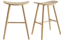 Miliboo Tabouret De Bar-Tabourets de bar bois clair H65 cm (lot de 2) DEMORY