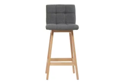 Miliboo Tabouret De Bar-Tabourets de bar bois et gris foncé H65 cm (lot de 2) KLARIS