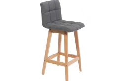 Miliboo Tabouret De Bar-Tabourets de bar bois et gris foncé H65 cm (lot de 2) KLARIS