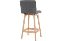 Miliboo Tabouret De Bar-Tabourets de bar bois et gris foncé H65 cm (lot de 2) KLARIS