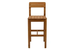 Miliboo Tabouret De Bar|Chaise De Jardin-Tabourets de bar de jardin en bois massif H80 cm (lot de 2) AKIS