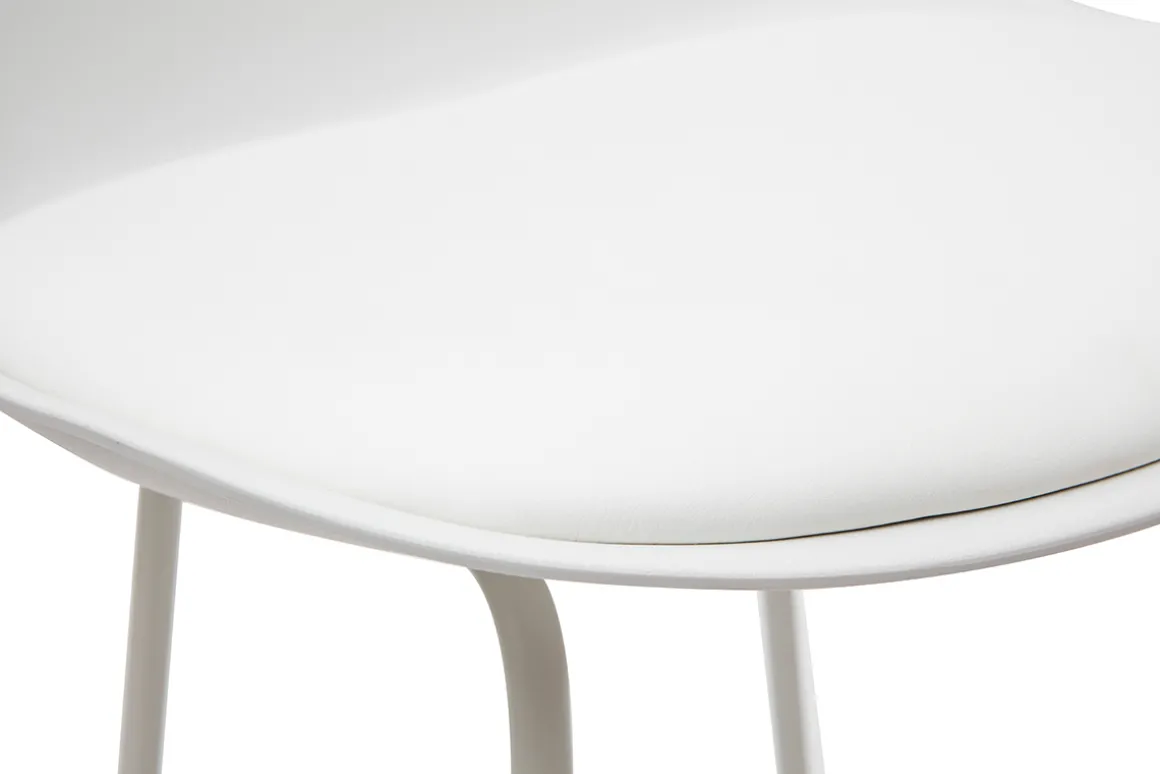 Miliboo Tabouret De Bar-Tabourets de bar design blancs pieds métal 65 cm (lot de 2) FRANZ