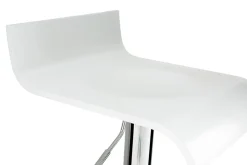 Miliboo Tabouret De Bar-Tabourets de bar design blancs et acier chromé (lot de 2) SURF V2