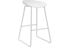 Miliboo Tabouret De Bar-Tabourets de bar design blancs H75 cm (lot de 2) PEBBLE