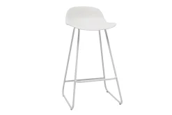 Miliboo Tabouret De Bar-Tabourets de bar design blancs H65 cm (lot de 2) ELLA