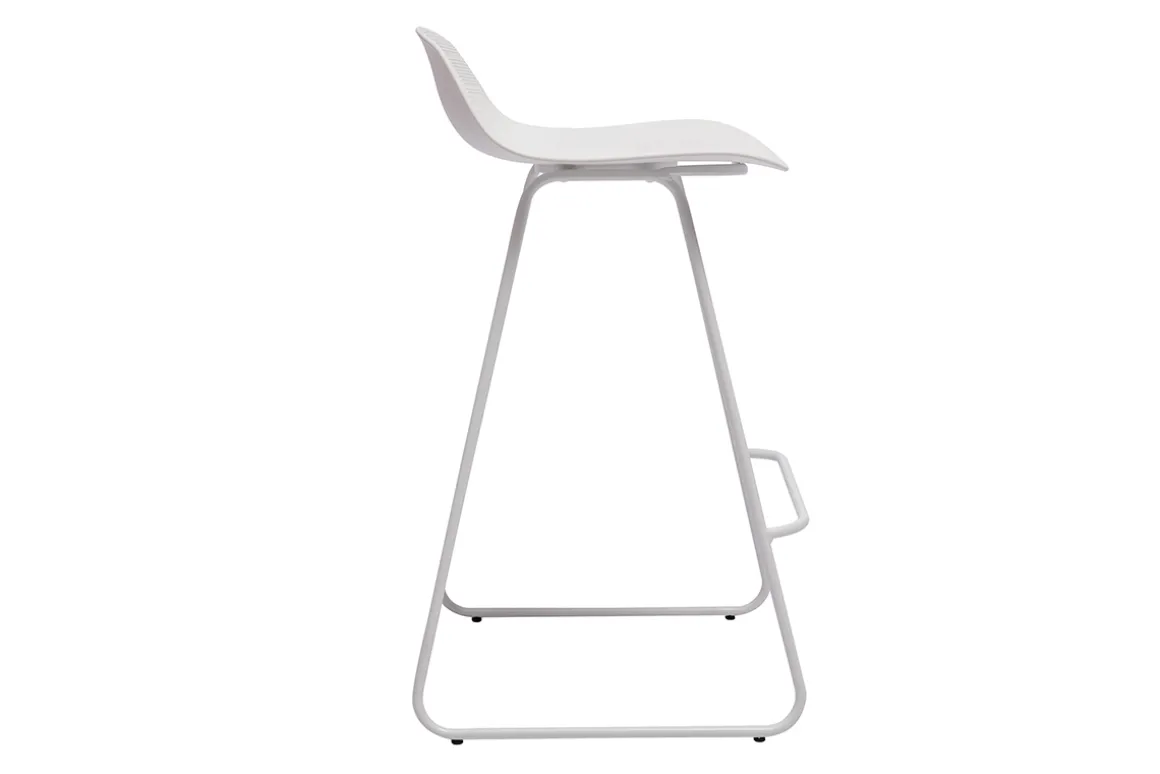 Miliboo Tabouret De Bar-Tabourets de bar design blancs H65 cm (lot de 2) ELLA