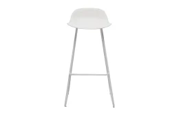 Miliboo Tabouret De Bar-Tabourets de bar design blancs H70 cm (lot de 2) ELLA