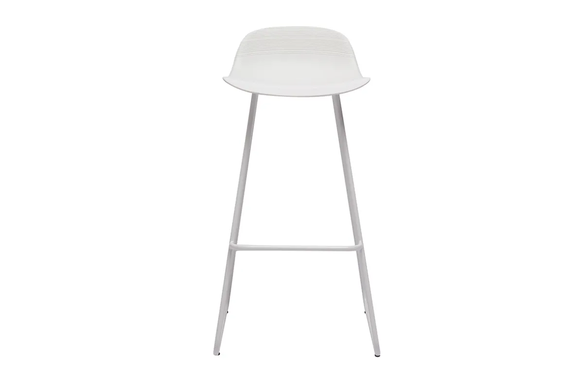 Miliboo Tabouret De Bar-Tabourets de bar design blancs H70 cm (lot de 2) ELLA