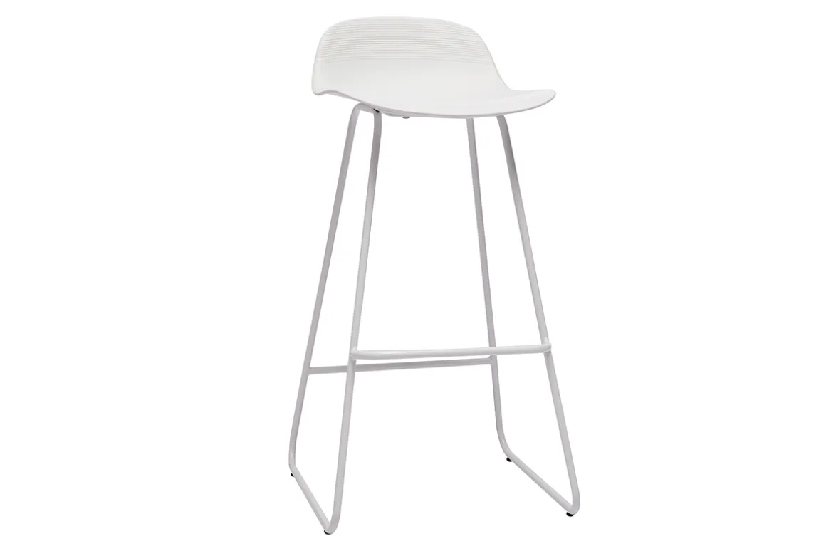 Miliboo Tabouret De Bar-Tabourets de bar design blancs H70 cm (lot de 2) ELLA
