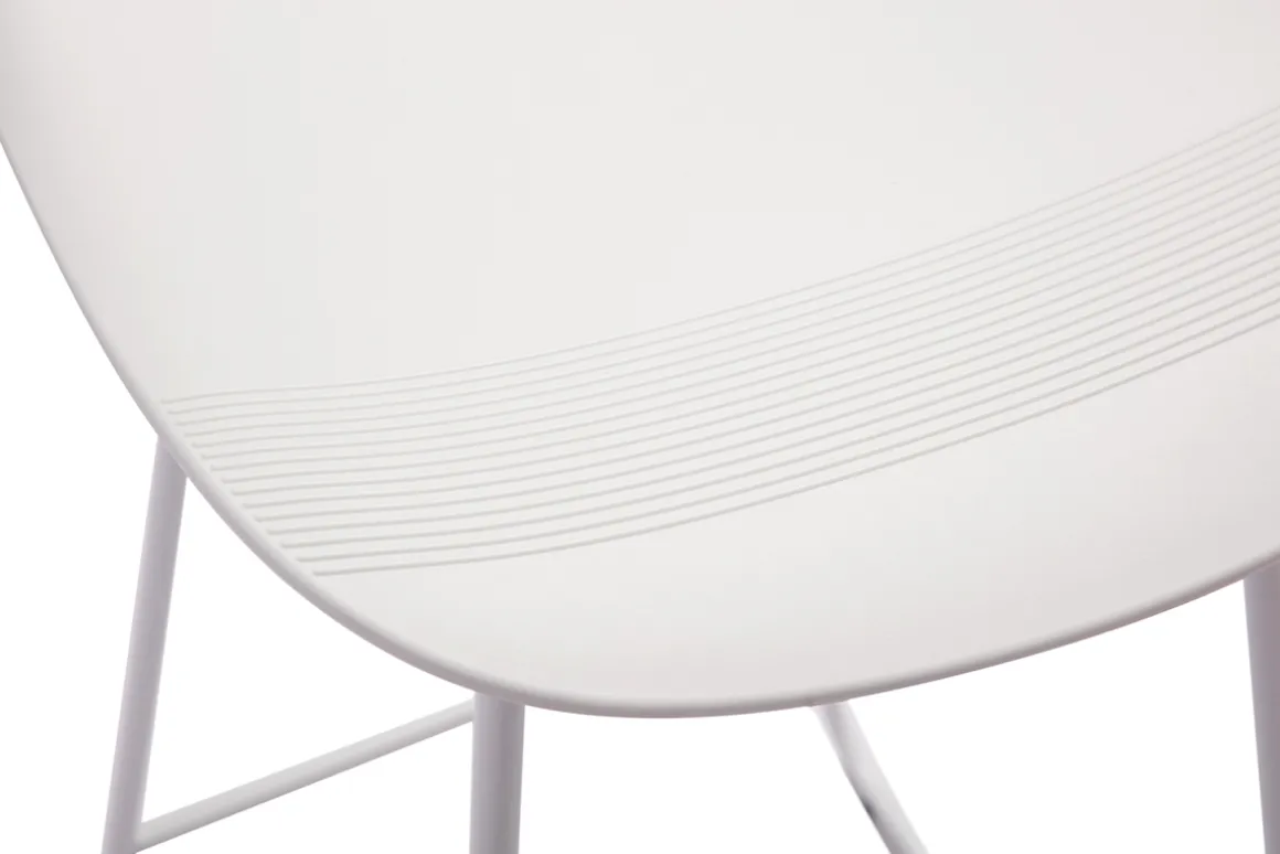 Miliboo Tabouret De Bar-Tabourets de bar design blancs H70 cm (lot de 2) ELLA