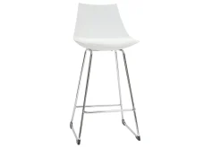 Miliboo Tabouret De Bar-Tabourets de bar design blancs 65 cm (lot de 2) JUNE