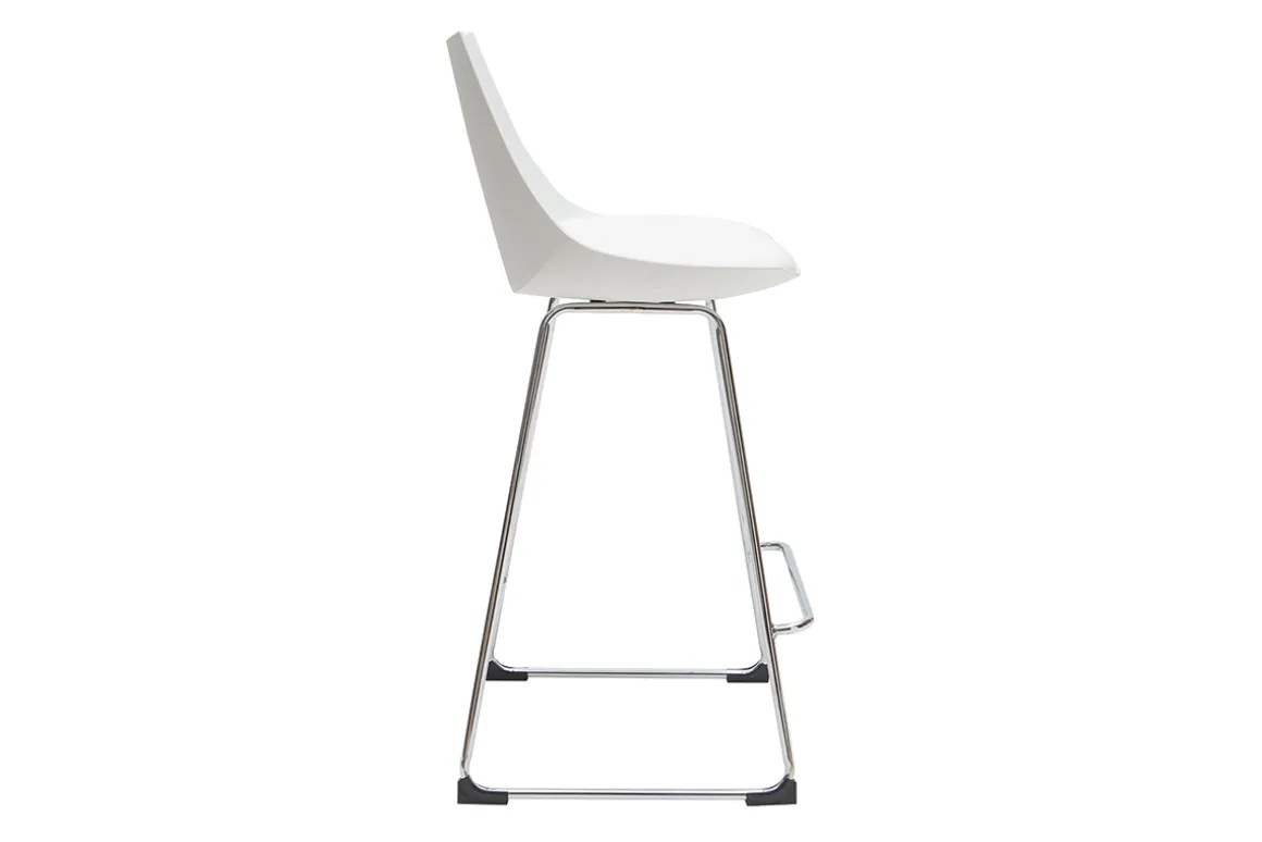 Miliboo Tabouret De Bar-Tabourets de bar design blancs 65 cm (lot de 2) JUNE