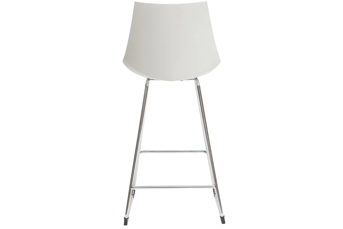 Miliboo Tabouret De Bar-Tabourets de bar design blancs 65 cm (lot de 2) JUNE