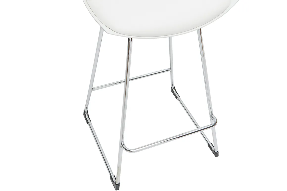 Miliboo Tabouret De Bar-Tabourets de bar design blancs 65 cm (lot de 2) JUNE