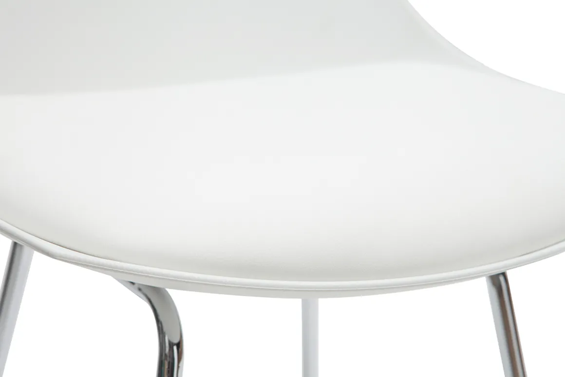 Miliboo Tabouret De Bar-Tabourets de bar design blancs 65 cm (lot de 2) JUNE