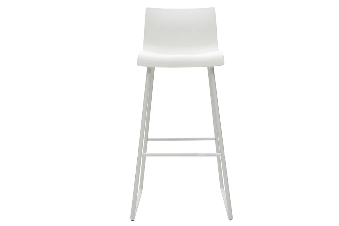 Miliboo Tabouret De Bar-Tabourets de bar design blanc 76 cm (lot de 2) ONA
